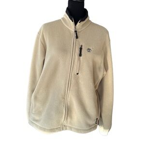Timberland Cream Men’s Fleece Zip Up Size Medium​